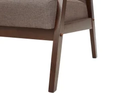 Beliani 3-Istuttava Sohva Kangas Ruskea Asnes New