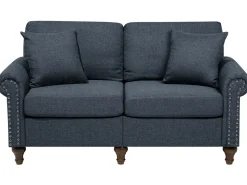 Beliani 2-Istuttava Sohva Kangas Tummanharmaa Otra Flash Sale