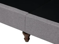 Beliani 2-Istuttava Sohva Kangas Vaaleanharmaa Otra Outlet