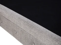 Beliani 3-Istuttava Sohva Kangas Vaaleanharmaa Chesterfield Store