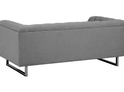 Beliani 2-Istuttava Sohva Kangas Vaaleanharmaa Vissland Shop