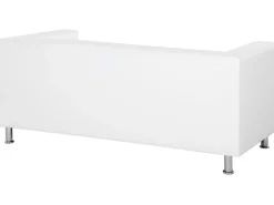 Beliani 3-Istuttava Sohva Keinonahkainen Valkoinen Floro Shop