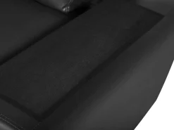 Beliani 2-Istuttava Sohva Keinonahka Musta Vogar Cheap