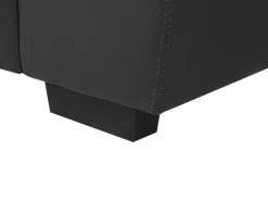 Beliani 2-Istuttava Sohva Keinonahka Musta Vogar Cheap