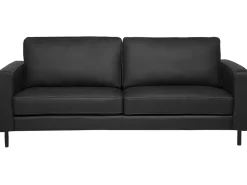 Beliani 3-Istuttava Sohva Musta Savalen Cheap
