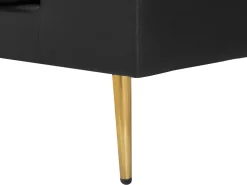 Beliani 3-Istuttava Sohva Musta Torget Shop