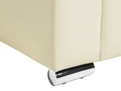 Beliani 3-Istuttava Sohva Nahka Kermanvalkoinen Helsinki Discount