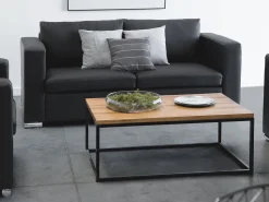 Beliani 3-Istuttava Sohva Nahka Musta Helsinki Fashion