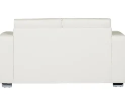 Beliani 2-Istuttava Sohva Nahka Valkoinen Helsinki Flash Sale