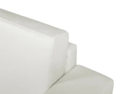 Beliani 2-Istuttava Sohva Nahka Valkoinen Helsinki Flash Sale