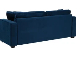 Beliani 3-Istuttava Sohva Sametti Laivastonsininen Falun Shop