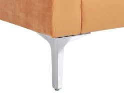 Beliani 3-Istuttava Sohva Sametti Oranssi Gavle Discount