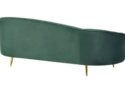 Beliani 3-Istuttava Sohva Sametti Smaragdinvihrea Savar Online
