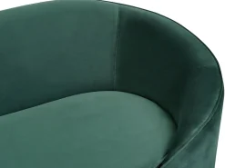 Beliani 3-Istuttava Sohva Sametti Smaragdinvihrea Savar Online