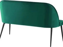 Beliani 2-Istuttava Sohva Sametti Tummanvihrea Osby New