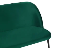 Beliani 2-Istuttava Sohva Sametti Tummanvihrea Osby New