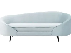 Beliani 3-Istuttava Sohva Sametti Vaaleansininen Savar Discount