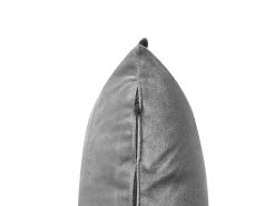 Beliani 4-Istuttava Sohva Sametti Vaaleanharmaa Aure Flash Sale