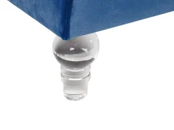 Beliani 3-Istuttava Sohva Samettinen Sininen Arvika Shop