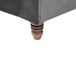 Beliani 3-Istuttava Sohva Samettinen Harmaa Eike Hot