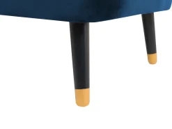 Beliani 3-Istuttava Sohva Samettinen Laivastonsininen Alsvag Hot