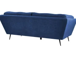 Beliani 3-Istuttava Sohva Samettinen Sininen Lenvik Outlet