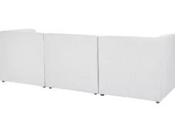 Beliani 3-Istuttava Sohva Vakosametti Luonnonvalkoinen Lemvig Sale