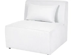 Beliani 3-Istuttava Sohva Vakosametti Luonnonvalkoinen Lemvig Sale