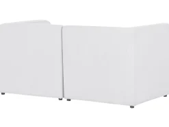 Beliani 2-Istuttava Sohva Vakosametti Luonnonvalkoinen Lemvig Online