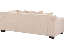 Beliani 3-Istuttava Sohva Vakosametti Lohenpunainen Viskan New