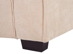 Beliani 3-Istuttava Sohva Vakosametti Lohenpunainen Viskan New