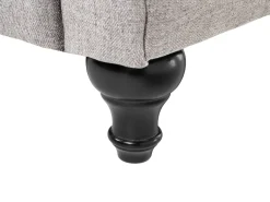 Beliani 4-Istuttava Sohvaryhma Kangas Vaaleanharmaa Chesterfield New