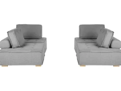 Beliani 4-Istuttava Sohvaryhma Kangas Harmaa Tibro Discount