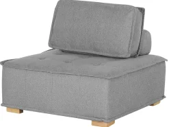 Beliani 4-Istuttava Sohvaryhma Kangas Harmaa Tibro Discount