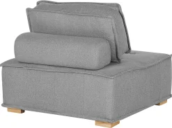 Beliani 4-Istuttava Sohvaryhma Kangas Harmaa Tibro Discount