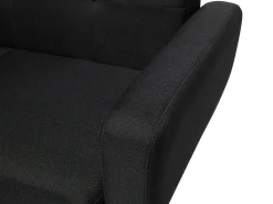 Beliani 6-Istuttava Sohvaryhma Kangas Musta Florli Outlet