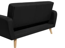 Beliani 6-Istuttava Sohvaryhma Kangas Musta Florli Outlet