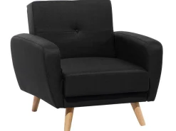 Beliani 6-Istuttava Sohvaryhma Kangas Musta Florli Outlet