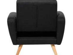 Beliani 6-Istuttava Sohvaryhma Kangas Musta Florli Outlet