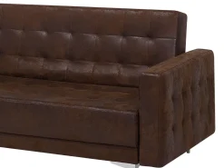 Beliani 5-Istuttava Sohvaryhma Keinonahka Ruskea Aberdeen Fashion