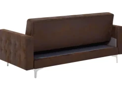 Beliani 5-Istuttava Sohvaryhma Keinonahka Ruskea Aberdeen Fashion