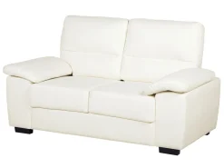 Beliani 5-Istuttava Sohvaryhma Keinonahka Kermanvalkoinen Vogar Discount