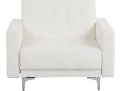 Beliani 5-Istuttava Sohvaryhma Keinonahka Valkoinen Aberdeen Cheap