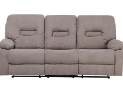 Beliani 6-Istuttava Sohvaryhma Manuaalisesti Saadettava Kangas Ruskeanharmaa Bergen Sale