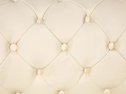 Beliani 4-Istuttava Sohvaryhma Nahka Kermanvalkoinen Chesterfield Hot