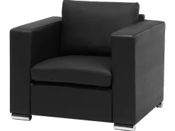 Beliani 6-Istuttava Sohvaryhma Nahka Musta Helsinki Online