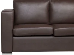 Beliani 6-Istuttava Sohvaryhma Nahka Ruskea Helsinki Best Sale