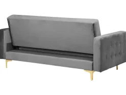 Beliani 5-Istuttava Sohvaryhma Sametti Harmaa Aberdeen Best Sale