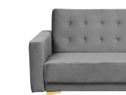 Beliani 5-Istuttava Sohvaryhma Sametti Harmaa Aberdeen Best Sale