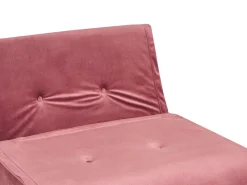 Beliani 3-Istuttava Sohvaryhma Sametti Vaaleanpunainen Vestfold Sale